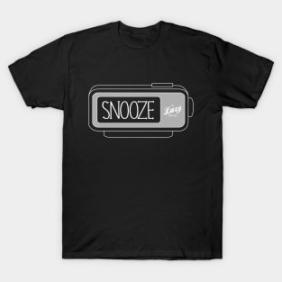 Snooze Alarm Clock White T-Shirt